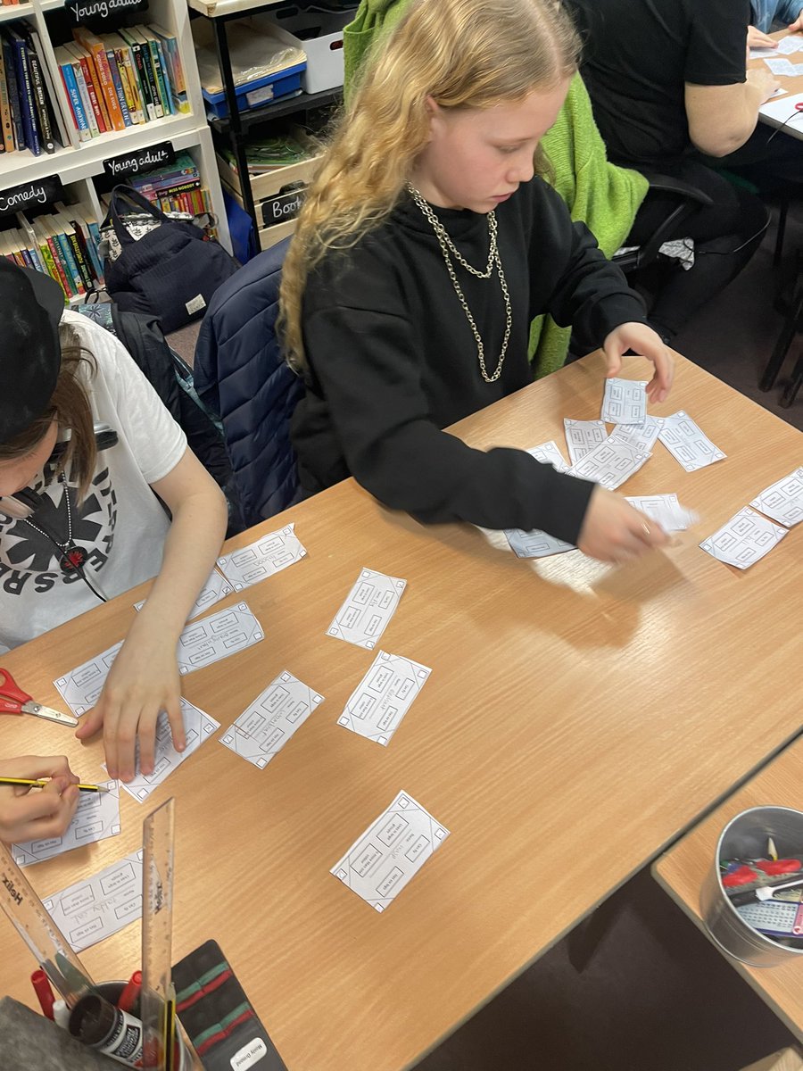 Year6Markeaton's tweet image. We have been human computers in Sycamore this afternoon by creating paper databases and identifying the differences between fields, records and data using resources from @WeAreComputing and learning how to sort data according to different fields! #MPSComputing