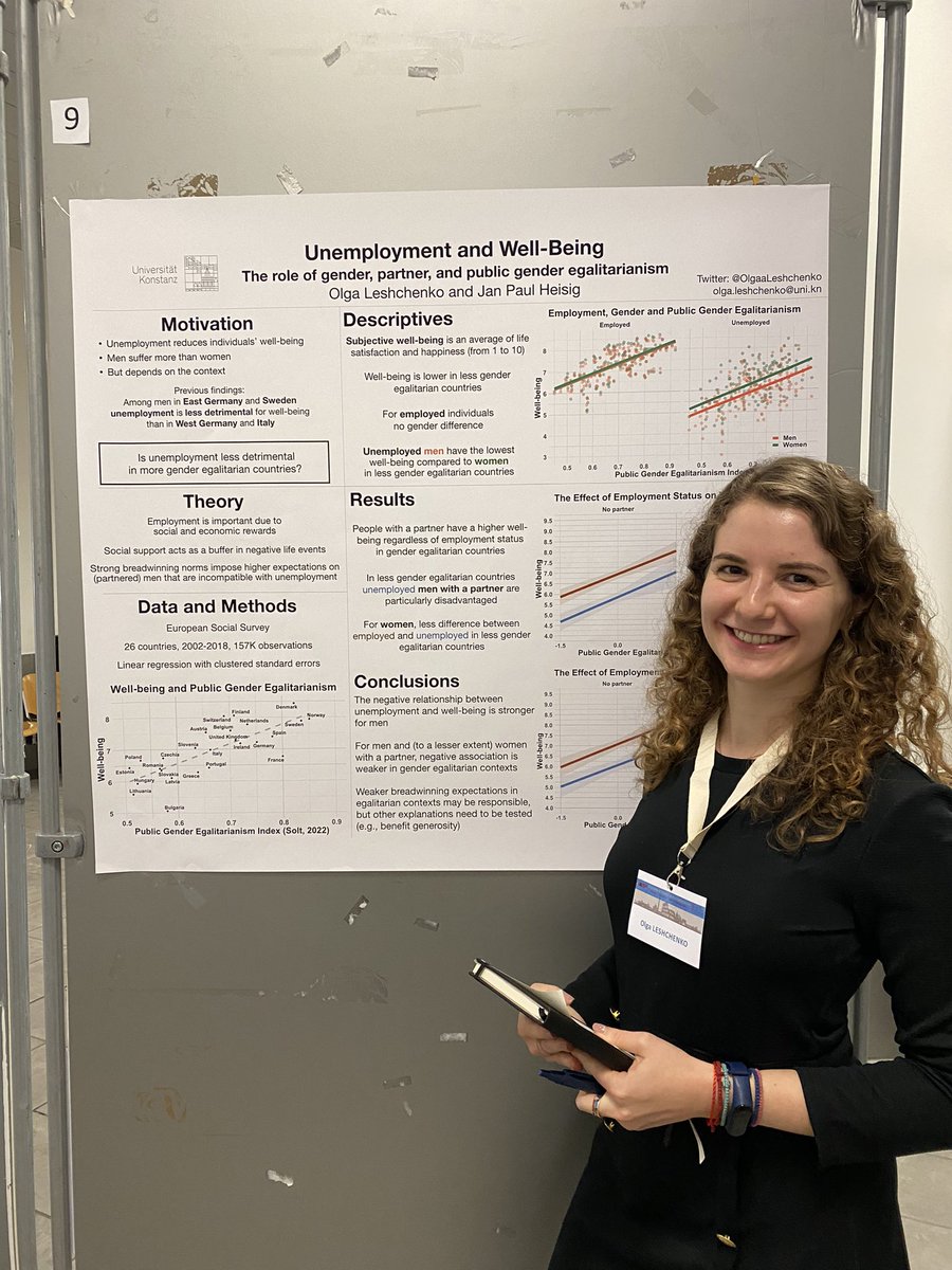 Olga Leshchenko (@olgaleshchenkoo) on Twitter photo Presented a poster on unemployment, well-being and the role of public gender egalitarianism (w/<a href="/jpheisig/">Jan Paul Heisig</a>) at the #PopDays2023 in Rome 🇮🇹 many excellent researchers and a wonderful organisation by <a href="/agnevitali/">Agnese Vitali</a> Presented a poster on unemployment, well-being and the role of public gender egalitarianism (w/<a href="/jpheisig/">Jan Paul Heisig</a>) at the #PopDays2023 in Rome 🇮🇹 many excellent researchers and a wonderful organisation by <a href="/agnevitali/">Agnese Vitali</a>