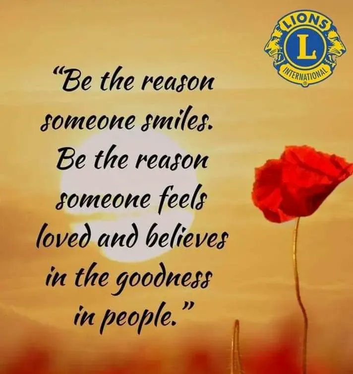 LionsSubic's tweet photo. Be the reason someone smiles. Be the reason someone feels loved and believes in the goodness of people.

https://t.co/vbM1JRBj7i

#WeServe #KindnessMatters #LionsClubs #LCI #SBCLC #SBCLions https://t.co/FBRxxqG9mT