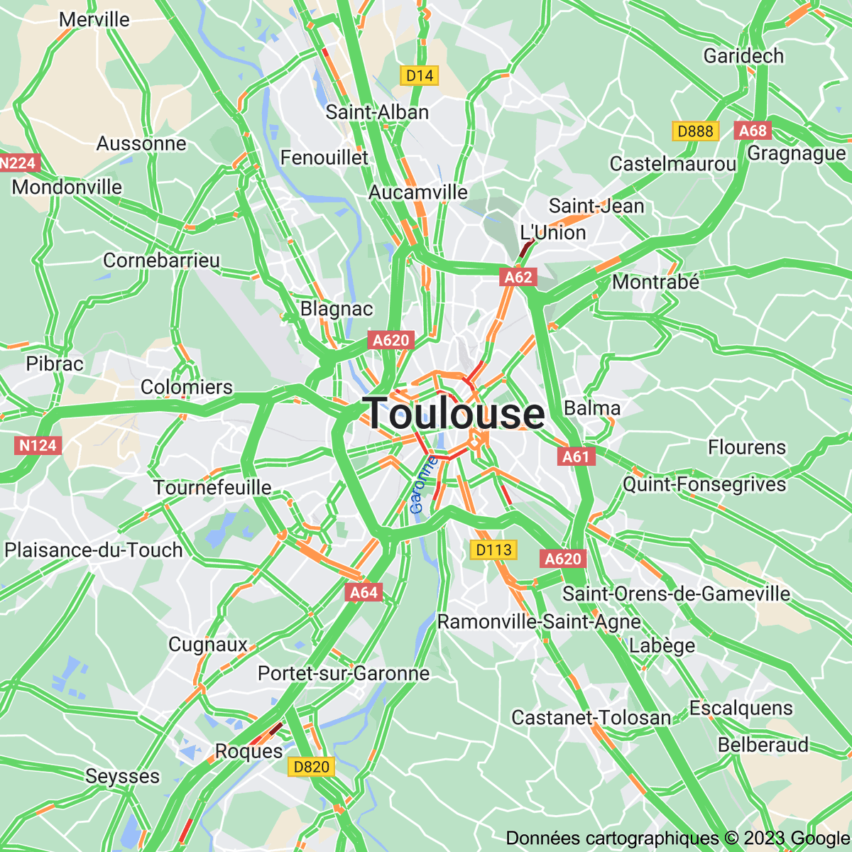 [FLASH 19:40] Trafic à Toulouse toulousetrafic.com #Toulouse #ToulousePeriph #InfoTrafic