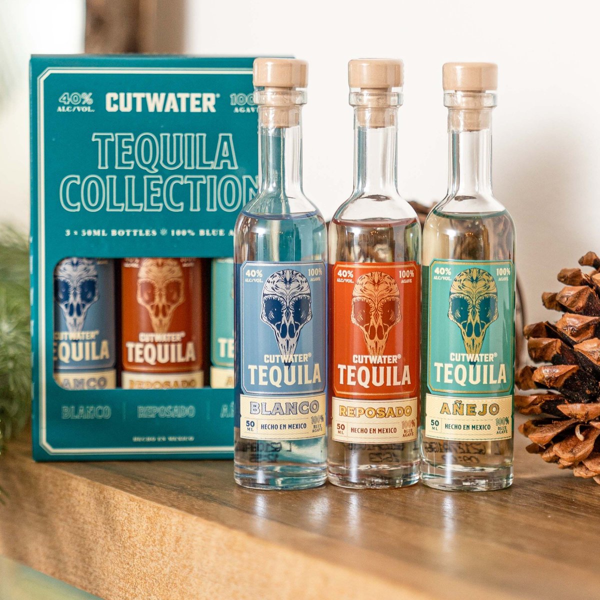 KatcefBrothers's tweet photo. Have you had @CutwaterSpirits Tequila? Get the 50ML three pack and try all three! Blanco. Reposado. Anejo. https://t.co/r3F2FKGNmT
