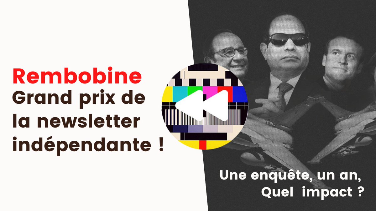 Incroyable nouvelle ! Rembobine, la newsletter qui lutte contre l'obsolescence de l'info, lauréate du Grand Prix de la newsletter indépendante ! Pour vous abonner 📬 linktr.ee/rembobine_info 

#FestivalInfolettre <a href="/joinginkio/">Ginkio</a> @creatis_  <a href="/xjbdx/">Jean-Baptiste Diebold</a> @Gro_dControl #newsletter