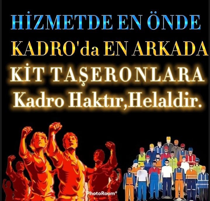 #SeçimdenÖnceKİTeKadro
Bıktık artık Taşeron sisteminde ezilmekten. DEVLETİMİZ bu haksızlığa son VERMELİDİR. Kit Taşeronlar seçimden önce KADRO BEKLİYOR
<a href="/RTErdogan/">Recep Tayyip Erdoğan</a> 
<a href="/Akparti/">AK Parti</a> 
<a href="/dbdevletbahceli/">Devlet Bahçeli</a> 
<a href="/TBMMresmi/">TBMM</a> 
<a href="/vedatbilgn/">Vedat Bilgin</a> 
<a href="/iletisim/">T.C. İletişim Başkanlığı</a>