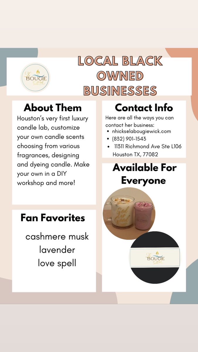 Student Council will be spotlighting Local Black Owned Business during the month of February. Please support Local Black Owned Business! 
<a href="/ConroeHSCISD/">Conroe High School, Conroe ISD</a> <a href="/ConroeHS9/">Conroe High School 9th Grade, Conroe ISD</a> <a href="/Chs9Stuco/">CHS9 StuCo</a>  <a href="/Tasha_Smith78/">Tasha Smith</a> <a href="/ConroeDeca/">Conroe HS DECA & School Store</a> <a href="/CoachHinze/">Katheryne Hinze</a>