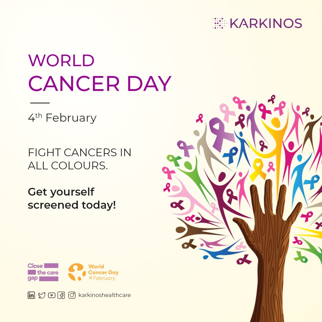 Cancer ribbons are used to spread awareness about the disease & show support for those facing them.

Cancer is curable if detected early.
Get yourself & your loved ones screened today: knowyourrisk.live.karkinos.in/#/source=krkwe…

Fight Cancers in ALL Colours.
#WorldCancerDay #WCD2023