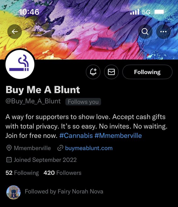 I became @Buy_Me_A_Blunt 420&rsquo;th follower!!! 😹 https://t.co/1S0QfzZaCL<a class="tags" target="_blank" title="On Twitter" href="/?out=eyJ0eXAiOiJKV1QiLCJhbGciOiJIUzUxMiJ9.eyJpYXQiOjE3MjU1NDUyNjEsImlzcyI6InR3cG9ybnN0YXJzLmNvbSIsIm5iZiI6MTcyNTU0NTI2MSwiZXhwIjoxNzU3MDgxMjYxLCJyZWRpcmVjdF91cmwiOiJodHRwczovL3R3aXR0ZXIuY29tL0J1eV9NZV9BX0JsdW50In0.bBOWSAr2faGvLewsu_QOqDEB5puSiW8wX-86ZHNXwq1_A7-xryZXcfJZ_9LqmLMlXnuhcjwIbasCQeuRiVX1FA">@Buy_Me_A_Blunt</a>