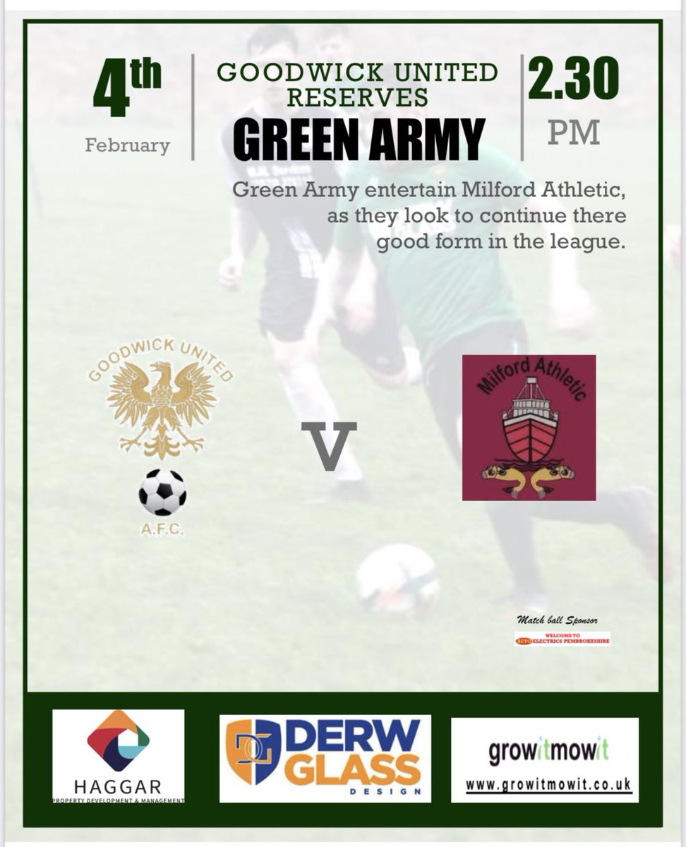 Our Seconds welcome <a href="/MilfordAth/">Milford Athletic</a> to Phoenix Park as the squad look to continue the great form and to keep the pace of the front runners 

📆 - Sat - 4th 
⏰ - 2.30pm - kick off 
📍 - Phoenix Park 

🟢 RAGURA ⚫️