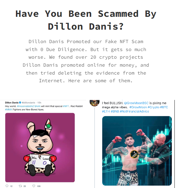 coffeebreak_YT's tweet image. The entire project is fake, and if you "Mint it", it takes you to website devoted to all the scams he's done in the past. sourznft.com/dillondanis/