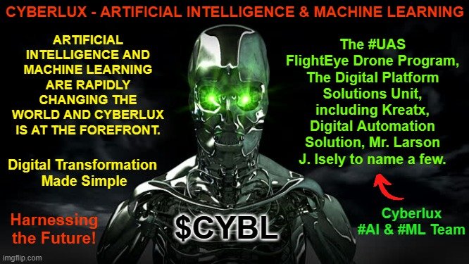 BeastModeActiv7's tweet photo. $CYBL 🇺🇸 🇺🇦 🇪🇺
@CyberluxC is full steam ahead!
#OTCExpertAdminTeam are handling the 'Clear Path to PC', so that @MDSAdvisor can Focus on Business Growth:
#OperationAlpha
#AI #ML #DigitalAutomation
#UAS #CyberluxDefense
#Acquisitions #Revenue
#SECAudit
#PipelineIsBursting ⤵ https://t.co/mMk5kTPzbN