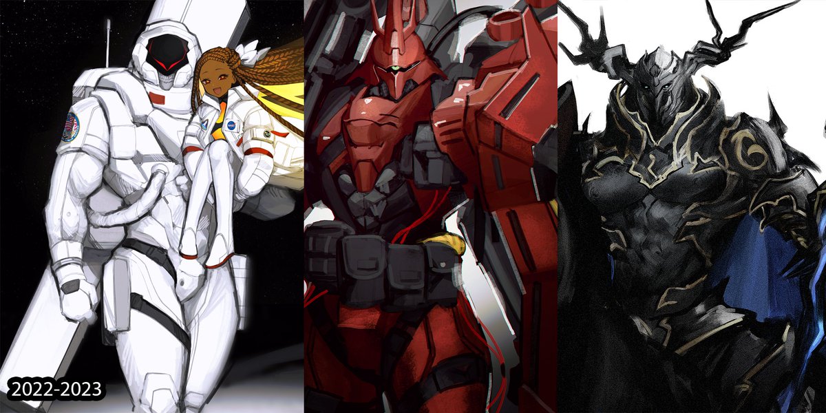 旧セイバー(Fate) ,ガウェイン(Fate) ,マーリン(fate) 「my "why draw when so many others are bet」|MSZ-006 Armored Kyouのイラスト