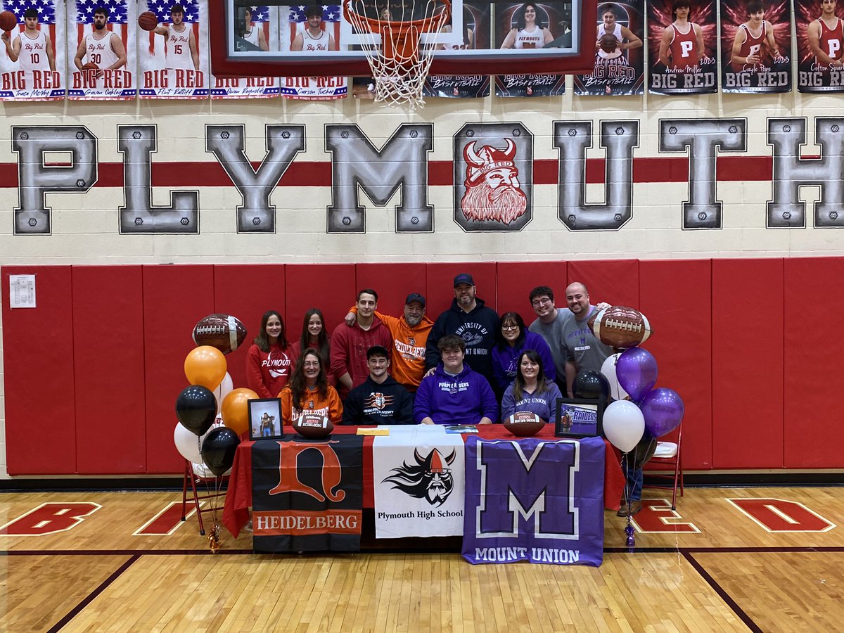 Signing day at PHS!! Exciting day as Caleb Porter (Mount Union) and Shae Sparks (Heidelberg) both signed their letter of intents to continue their academic and football careers at the next level! We are very proud of both of these young men!