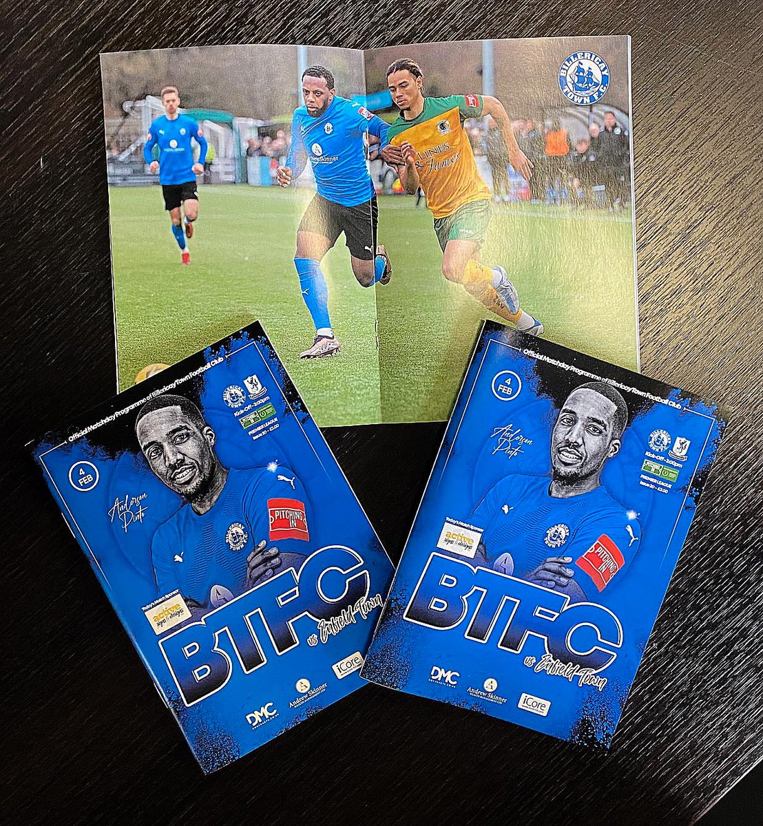 Billericay Town FC Hub (@btfc_hub) on Twitter photo Our, <a href="/BTFC/">Billericay Town FC</a> , match day programmes for tomorrow's clash with <a href="/EnfieldTownFC/">EnfieldTownFC</a> have arrived featuring <a href="/_AndersonRPinto/">AndersonRenePintoN🍁🌱</a> on the front cover and <a href="/AnthonyJeffrey7/">AJ 🇬🇾</a> in action as the centre page spread. <a href="/kingpin_32/">Kingpin Sports Design</a> Pick up your copy from the sweet shop. #BTFC #ACommunityClub Our, <a href="/BTFC/">Billericay Town FC</a> , match day programmes for tomorrow's clash with <a href="/EnfieldTownFC/">EnfieldTownFC</a> have arrived featuring <a href="/_AndersonRPinto/">AndersonRenePintoN🍁🌱</a> on the front cover and <a href="/AnthonyJeffrey7/">AJ 🇬🇾</a> in action as the centre page spread. <a href="/kingpin_32/">Kingpin Sports Design</a> Pick up your copy from the sweet shop. #BTFC #ACommunityClub