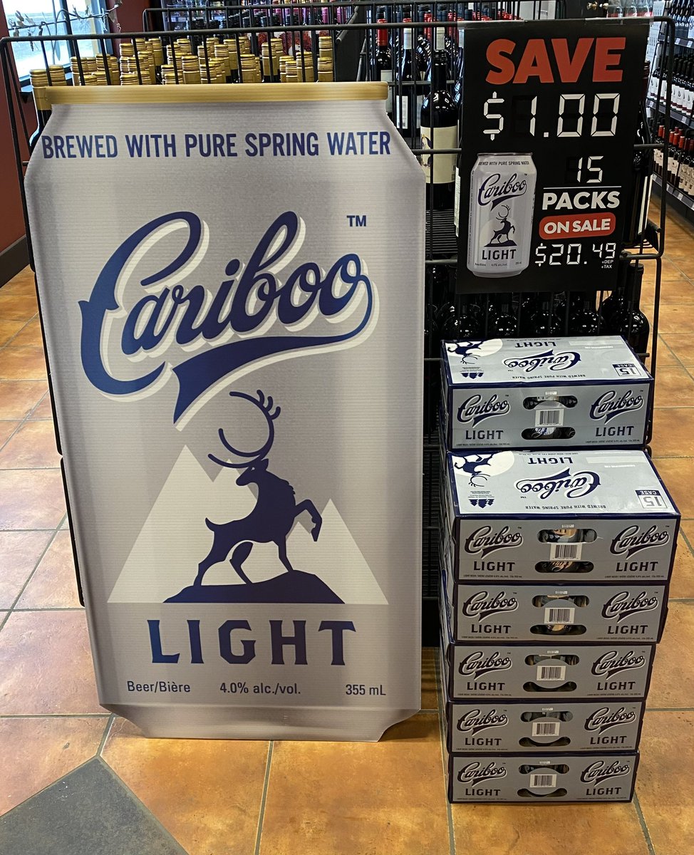 #TorosLiquorStore in #VernonBC has #CaribooLight ON SALE for $1 off the retail price, coming in at $20.49 before tax! Stop by and see them this month to take advantage of this limited time offer while you can! 

#CaribooBrewing #BritishColumbia