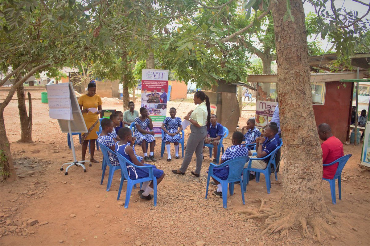 vtfprogramme's tweet photo. A Focus Group Discussion was held at five (5) Different Presby JHS School to assess the students on their understanding of TVET. https://t.co/G57hoWHHkI