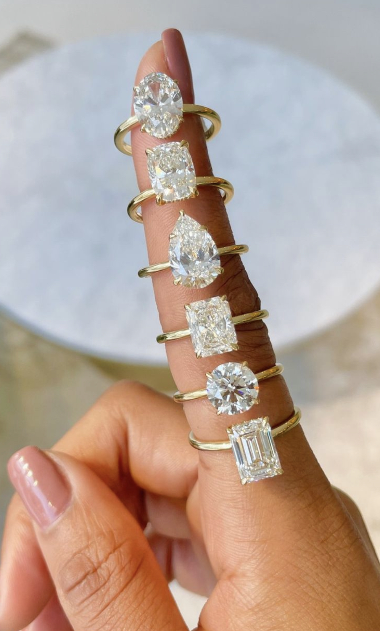 Nature sparkle engagement rings sale