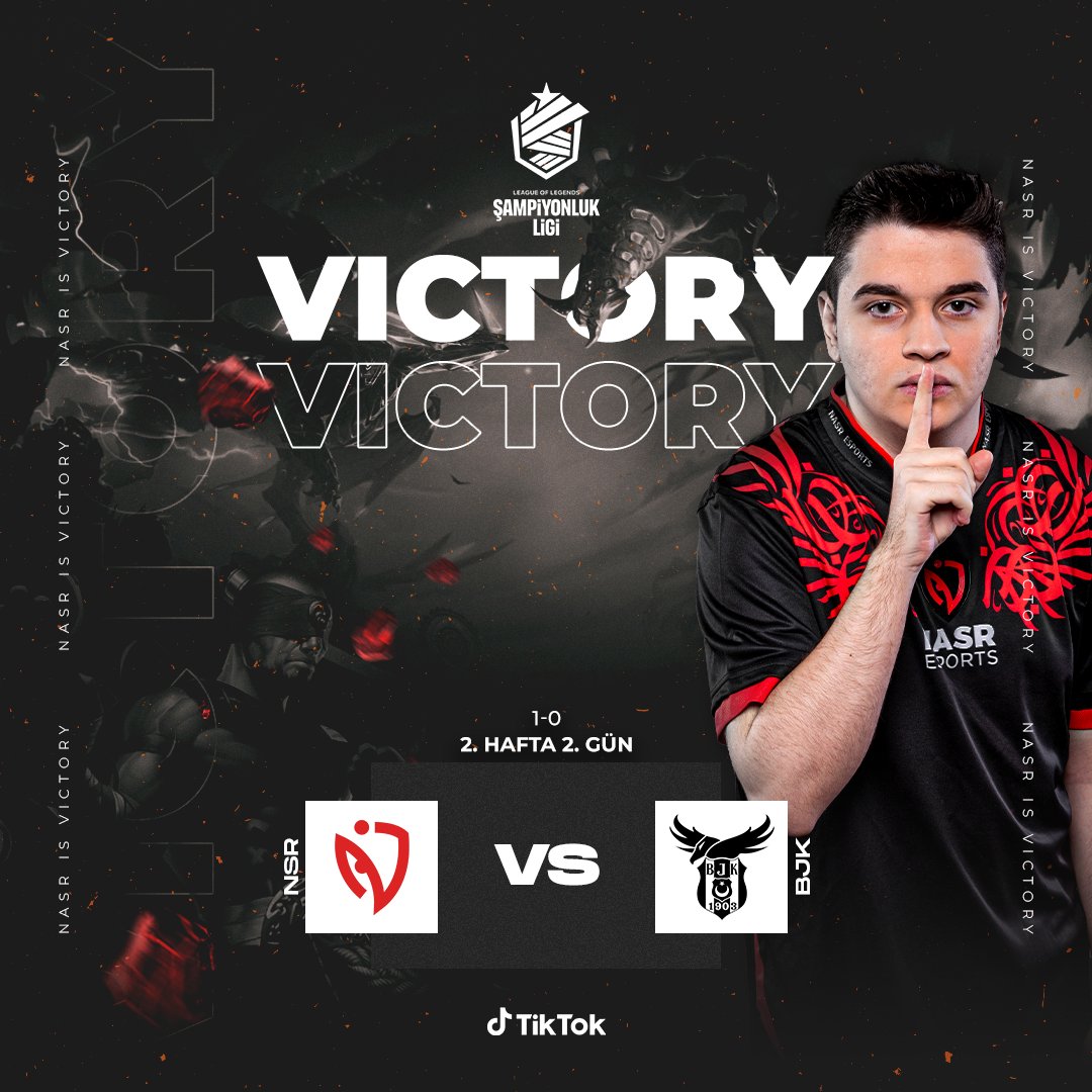 NASR ESPORTS - Türkiye (@nasresportstr) on Twitter photo 2023 Kış Mevsimi 2. hafta 2. günde
<a href="/bjkesports/">Beşiktaş Esports</a> takımına karşı galibiyet alıyoruz.
Tebrikler takım! ✨ 2023 Kış Mevsimi 2. hafta 2. günde
<a href="/bjkesports/">Beşiktaş Esports</a> takımına karşı galibiyet alıyoruz.
Tebrikler takım! ✨
