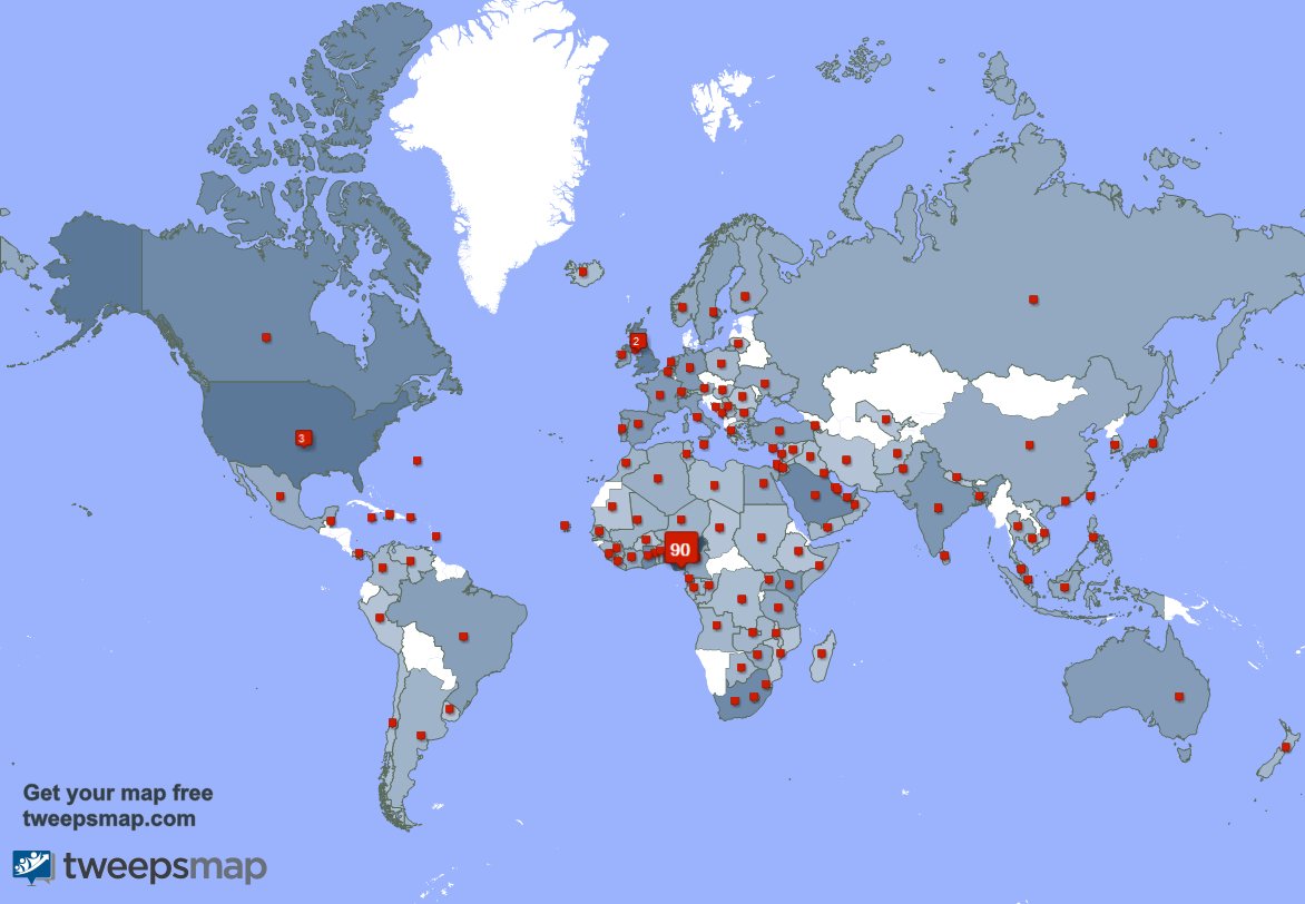 I have 36 new followers from Nigeria 🇳🇬, and more last week. See tweepsmap.com/!ELEGBETE1