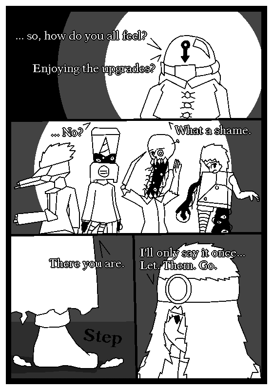 SearchieP's tweet photo. @ExcaliburOCT Roundtable 12!
Upon hearing about Cortailor's machinations, Ophione takes matters in her own hands. It seems like it hit a rather personal note...
This one's got a bit of body horror, so thread with caution. https://t.co/VfGffQiQEB