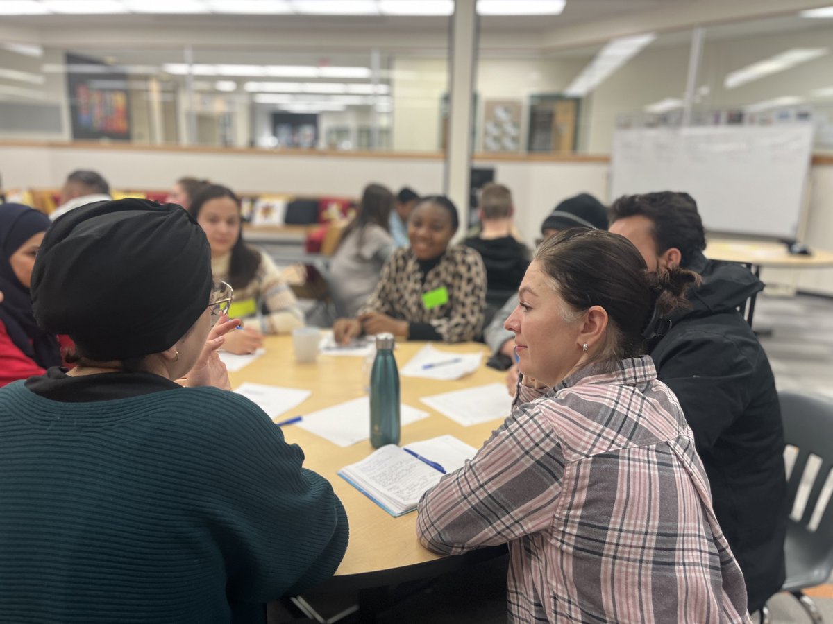 Despite the frigid weather and it being a school in-service day, we had another bustling and engaging English Conversation Circle this morning!