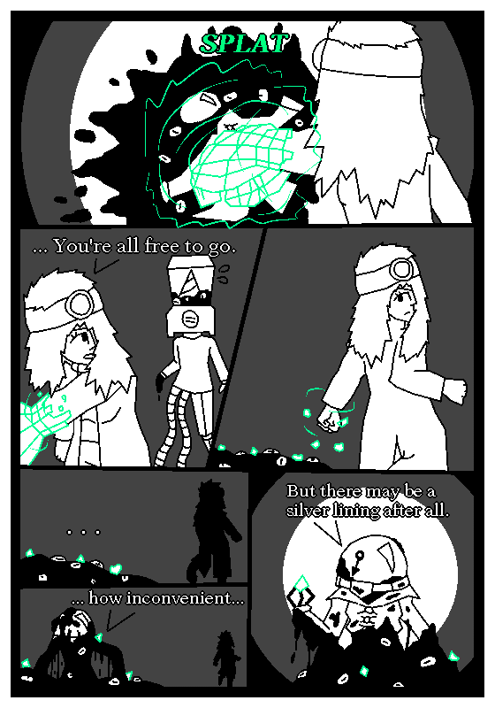 SearchieP's tweet photo. @ExcaliburOCT Roundtable 12!
Upon hearing about Cortailor's machinations, Ophione takes matters in her own hands. It seems like it hit a rather personal note...
This one's got a bit of body horror, so thread with caution. https://t.co/VfGffQiQEB