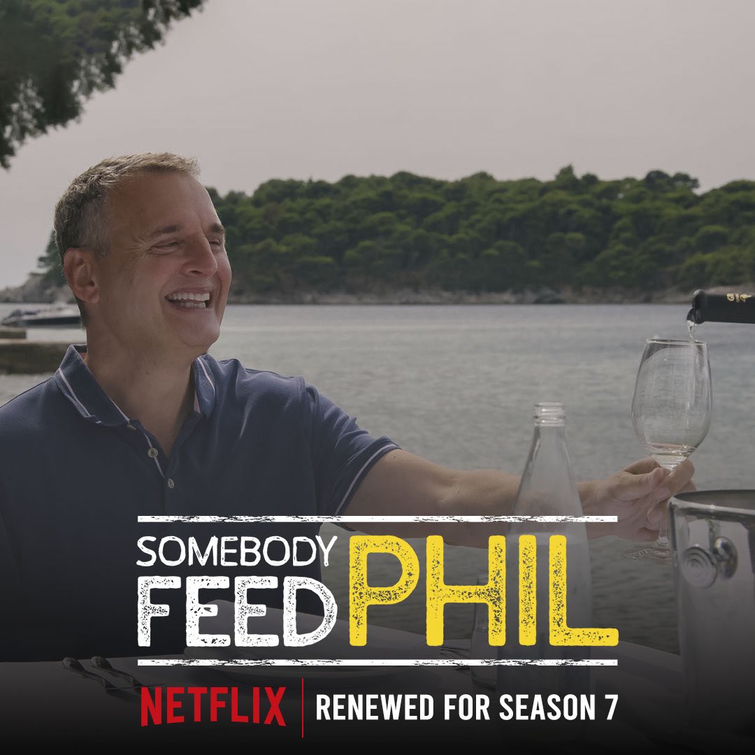 PhilRosenthal's tweet image. In case you haven’t heard… Somebody Feed Phil has officially been renewed for Season 7! @netflix