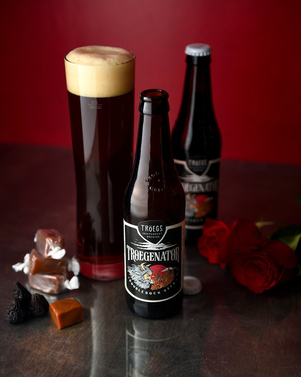 TroegsBeer's tweet photo. Roses are red, violets are blue, share this Troegenator with your boo. We taste: smooth caramel, stone fruit, fresh toasted grains. https://t.co/JFWBOgLKF1 #Troegenator #Troegs #Dopplebock https://t.co/EtMika3el1