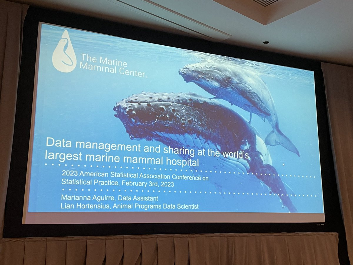 Best.Talk.Ever! Liam and Marianna from <a href="/TMMC/">The Marine Mammal Center</a> on data mgmt and sharing <a href="/NOAA/">NOAA</a> #CSP23