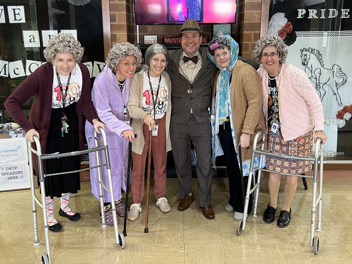 McCarty Elementary (@mustangpride204) on Twitter photo Team 1 went all out on the 100th Day of School. Mustang Pride's version of the "Golden Girls." School is meant to be fun 😃
WE are McCarty 💯
<a href="/Cross_McCarty1/">Miss Cross</a>
@1RC_McCarty
<a href="/pam_pae22/">Pam Elliott</a>
<a href="/jennag8407/">Jenna Gorsline</a> Team 1 went all out on the 100th Day of School. Mustang Pride's version of the "Golden Girls." School is meant to be fun 😃
WE are McCarty 💯
<a href="/Cross_McCarty1/">Miss Cross</a>
@1RC_McCarty
<a href="/pam_pae22/">Pam Elliott</a>
<a href="/jennag8407/">Jenna Gorsline</a>