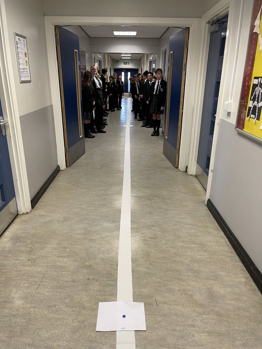 Mr_Doyle_PHS's tweet photo. 7s1 had fun today creating a scale model of solar system based on a toilet roll and then scaling their model to the nearest star and galaxy! @PenkethSchool https://t.co/9d9lvS4OP8