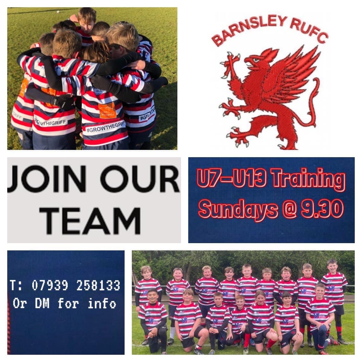 MiniGriffs's tweet image. 6 Nations Eve … 
🏴󠁧󠁢󠁷󠁬󠁳󠁿 v 🇮🇪 and 🏴󠁧󠁢󠁥󠁮󠁧󠁿 v 🏴󠁧󠁢󠁳󠁣󠁴󠁿 tomorrow 

If you know a Y2-Y8 / Y11-Y12 inspired by the tournament, get them down to your local club

🏉 Sunday @ 09:30 - U7-U11 boys &amp;amp; girls &amp;amp; U12/13 boys 

🏉 Wednesday @ 19:30 Y11/12 boys

Grown ups play too @BarnsleyRUFC @BarnsleyLadies