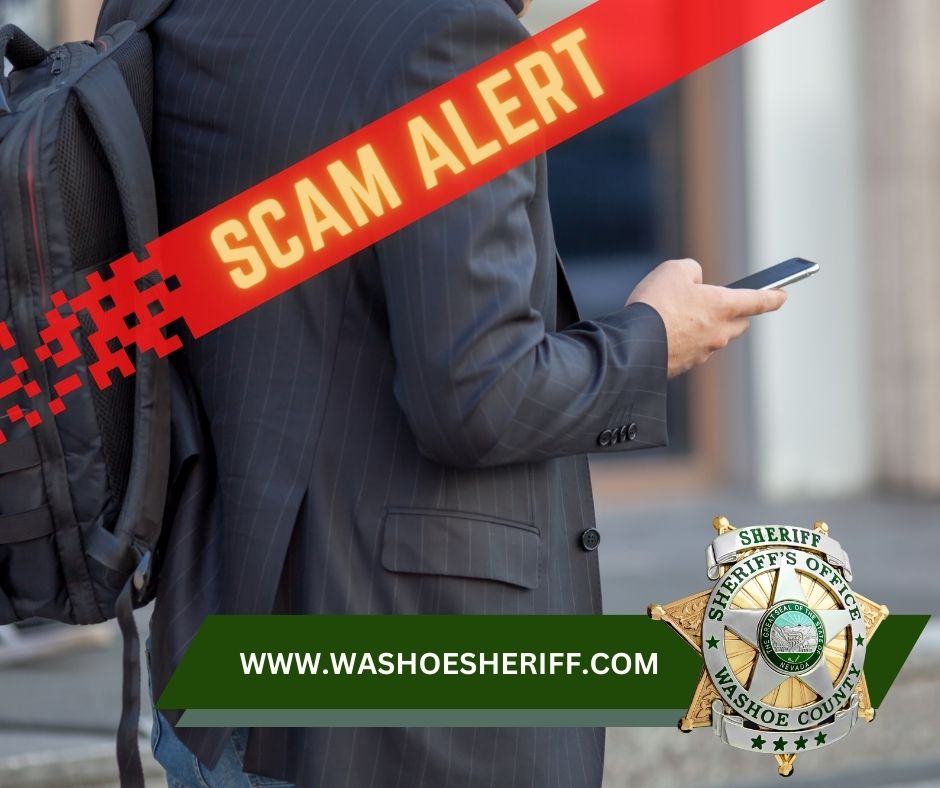 WashoeSheriff's tweet photo. The WCSO has seen an increase in reports of citizens receiving calls from scammers either identifying themselves as law enforcement officers seeking personal information or claiming that there is a warrant for your arrest, and the caller requests your payment information. https://t.co/7tRJ0wZYt7