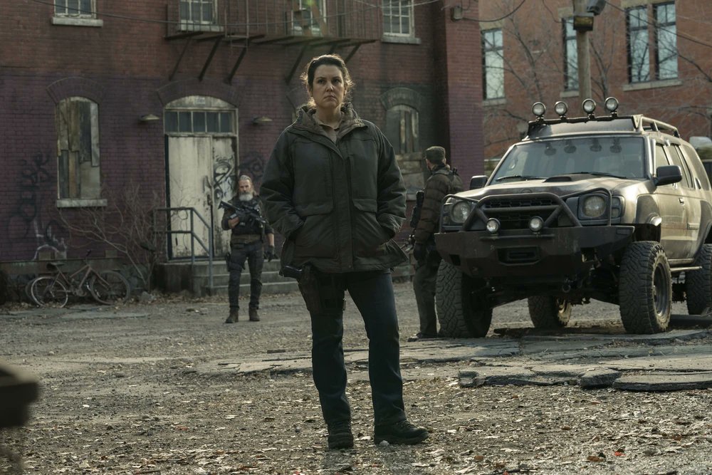 thelastofuswiki's tweet photo. .@melanielynskey is Kathleen, a ruthless leader of a revolutionary movement in Kansas City. Catch her in the next episode of #TheLastofUs on Sunday! https://t.co/5YIfsxzlHy