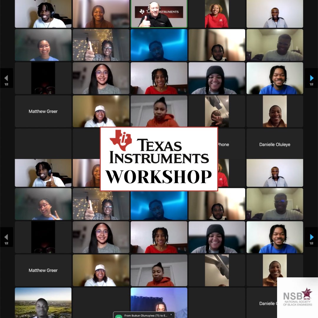 tamunsbe's tweet photo. Thank you to everyone for attending our Workshop Wednesday with Texas Instruments! @R5TXZone @R5NSBE https://t.co/jAzbLTtRkw