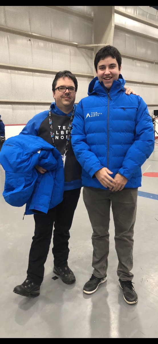 So proud of these two!  The Arctic Winter Games are about more than curling. They fully embrace the culture, the pin trading and the play!