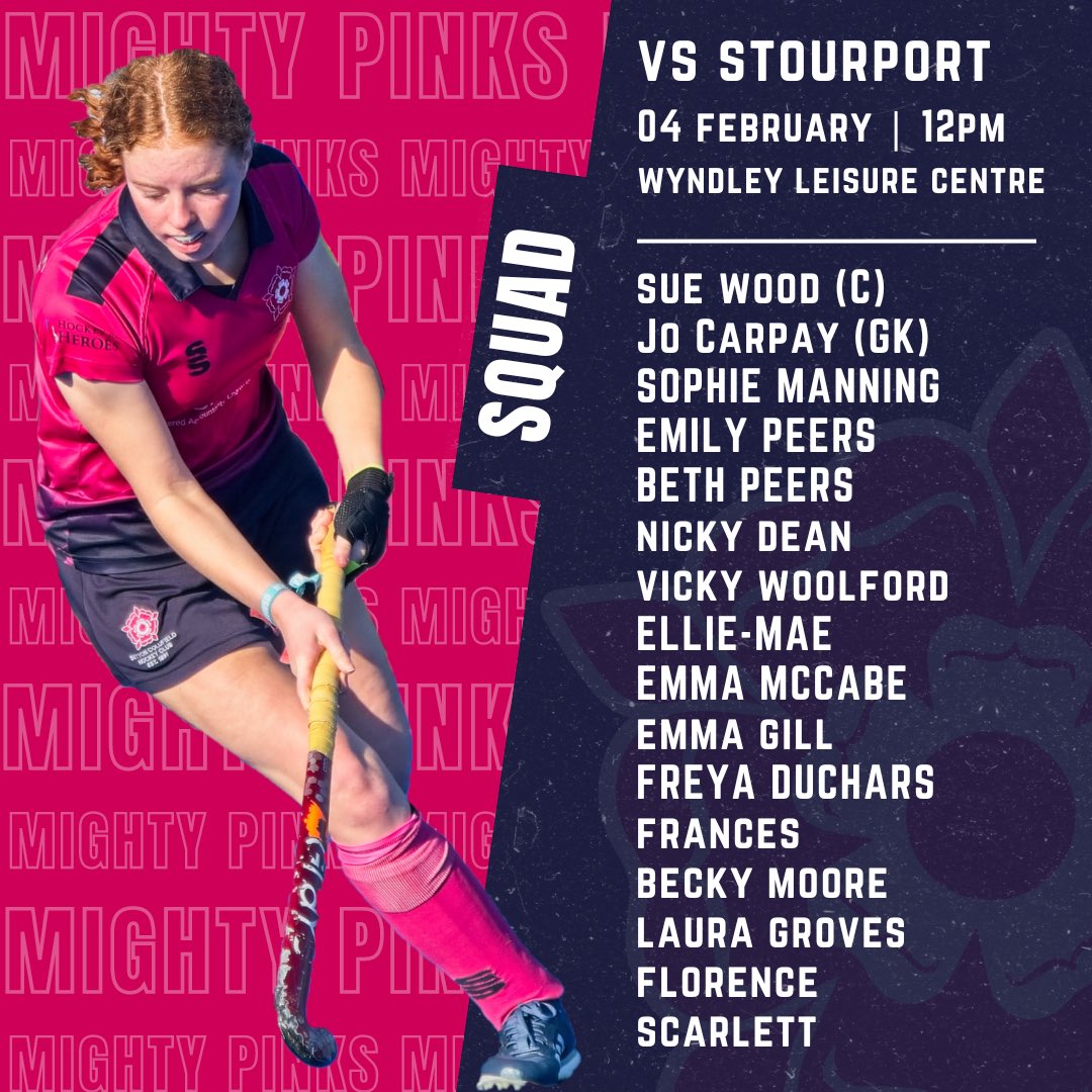 WE’RE BACK 🤩

Our second half of the season kicks off against local rivals <a href="/StourportHC/">Stourport Hockey Club</a> at Wyndley @ 12pm! All support appreciated 🙋🏻‍♀️