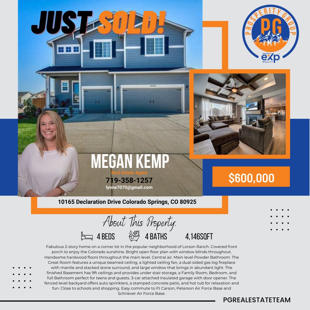 🏡10165 Declaration Drive Colorado Springs, CO 80925-JUST SOLD!

Heartfelt congratulations to MEGAN KEMP and to her client for the successful sale of this stunning property!

#pgrealestateteam #prosperitygroup #JustSold #SuccessfulSale #RealEstate  #coloradohome #colorado