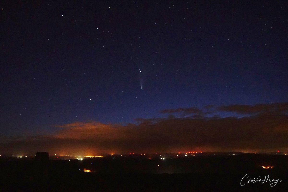 #CometNeowise from back in the day. Photographed from #ToppedMountain #Fermanagh