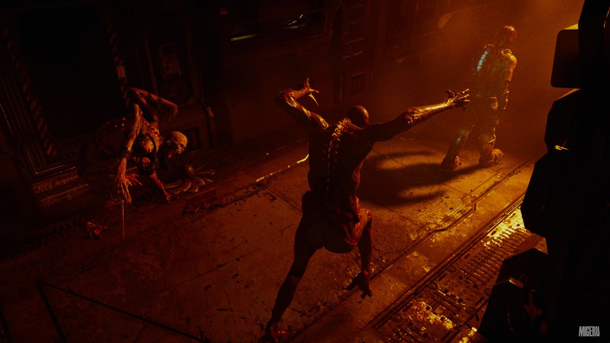 MigeruPlays's tweet photo. So far I have been enjoying the Dead Space Remake, I beat the old version a long time ago. I am taking my time with this new one. Devs did a great job! 
#IsaacClark #DeadSpaceRemake #PhotoMode #VGPUnite #WorldofVP #VirtualPhotography #ScaryVideoGames #VPEclipse #ArtisticofSociety https://t.co/CderuD2mRe