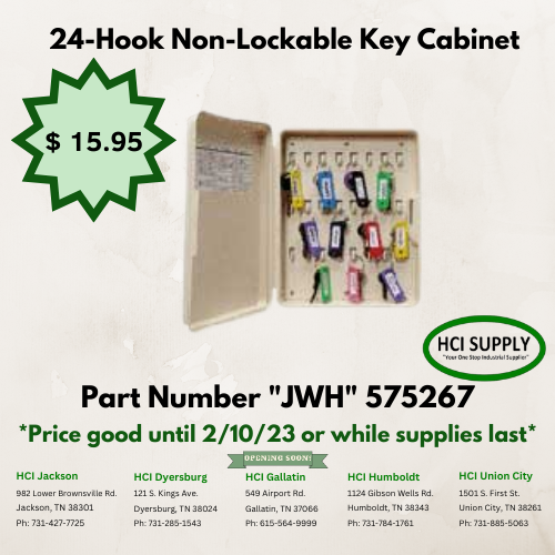 Don't misplace your keys🗝 with this non-lockable key cabinet!

Email websales@hcisupply.com or call a store near you for availability.

hcisupplystore.com

#keycabinet #industrial #industry #keys #KEY #keychain #hcisupply #contractor #contractors #localbusiness #Tennessee