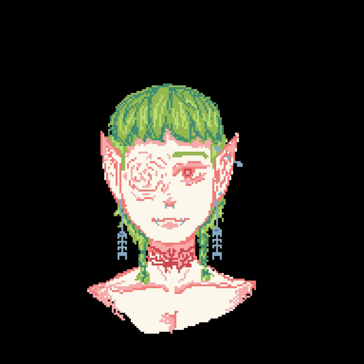 I'm trying to do some pixel drawings 
#mfdrawoc #pixelart
