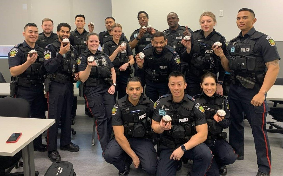 Our newest recruits along with <a href="/TimHortons/">Tim Hortons</a> helped to celebrate and support <a href="/SOOntario/">Special Olympics Ontario</a> and <a href="/SpecialOCanada/">Special Olympics Canada</a>  with their purchase of the #ChooseToInclude donuts this week. Proceeds support Canadian Special Olympians. #GoCanadaGo
