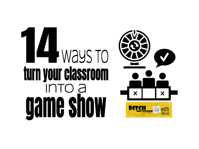 🚨Does your class LOVE game shows??? 

YES!? Then check out this post ⬇

14 ways to turn your classroom into a game show  

 🔗Links to tons of tools
💡Ideas for using them 
➕ PLUS ready to use Google Slide game templates
ditchthattextbook.com/game-show-clas…