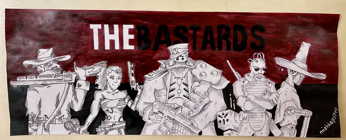 After days of hard work and dedication, I am finally finished with my <a href="/TheBastards_xyz/">The Bastards</a>  fan art. The process was challenging, but I loved every moment of it. Hope you like it 🙂