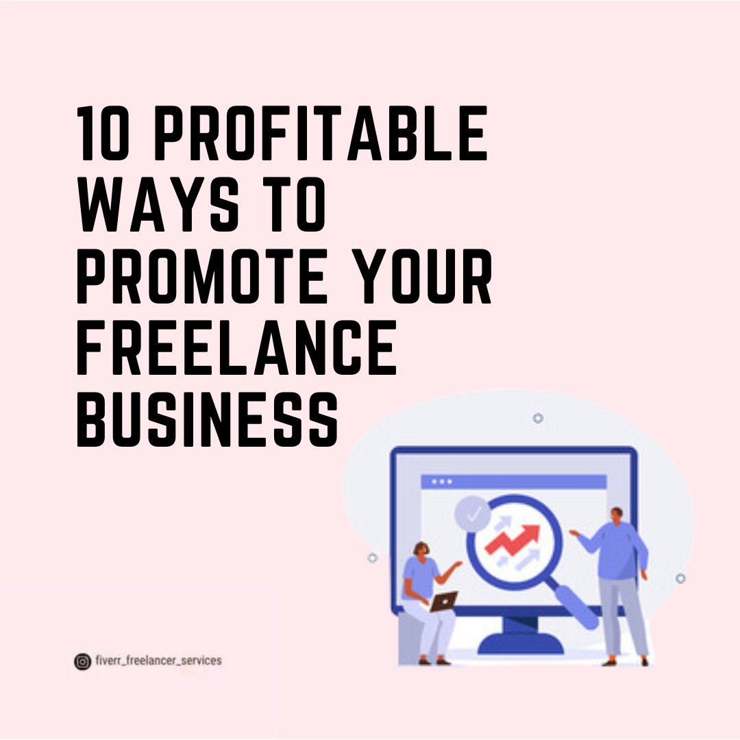 Fiverrservices0's tweet photo. #Ten #Profitable #Ways to #Promote your #Freelance #business. Read more.
https://t.co/Z8CTwvmb3L https://t.co/eqZt0v31XG