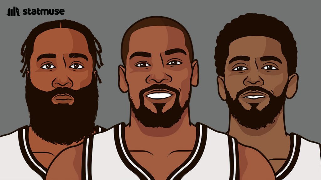 statmuse's tweet photo. The greatest Big 3 ever on paper:

— 16 games played together
— 1 playoff series win
— 3 trade requests https://t.co/SyQGONcNWK