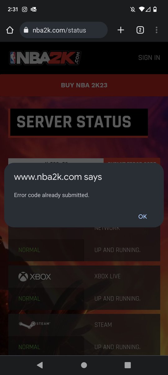 premium1893's tweet photo. @NBA2K why do you guys make games where someone can't play unless you are connected to the servers.  Real fun game this is when I can't play. https://t.co/jX3NepsxJP
