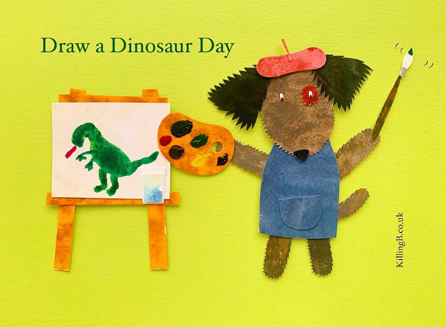 KillingBdesigns's tweet photo. Who’s been drawing dinosaur pictures this week for ‘Draw a Dinosaur’ Day? 🦖🌍🦕🎨 #drawadinosaurday #drawadinosaur #killingbdesigns #killingbcards #cardtimes #cards #greetingcards ©️https://t.co/Ea9VrW2M5n https://t.co/PiCUoRB07c