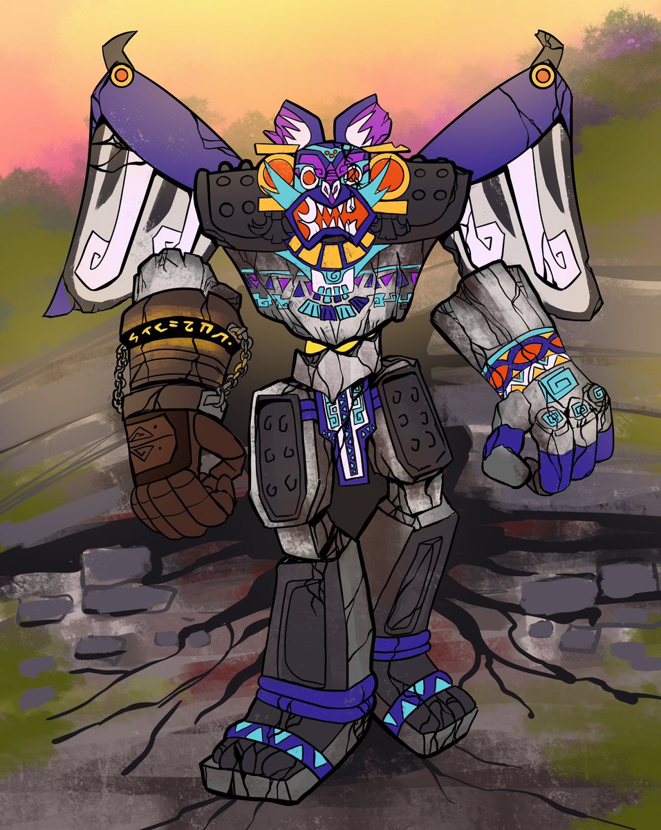 jello_mew's tweet photo. I designed a mini boss for my #dnd campaign of a Maztican Stone Golem!
It was a lot of fun drawing from Aztec art history to make this guy! 🦇
#bats #maya #aztec #golem #stonegolem #illustration #monsterdesign https://t.co/Ls6gYDDSYs