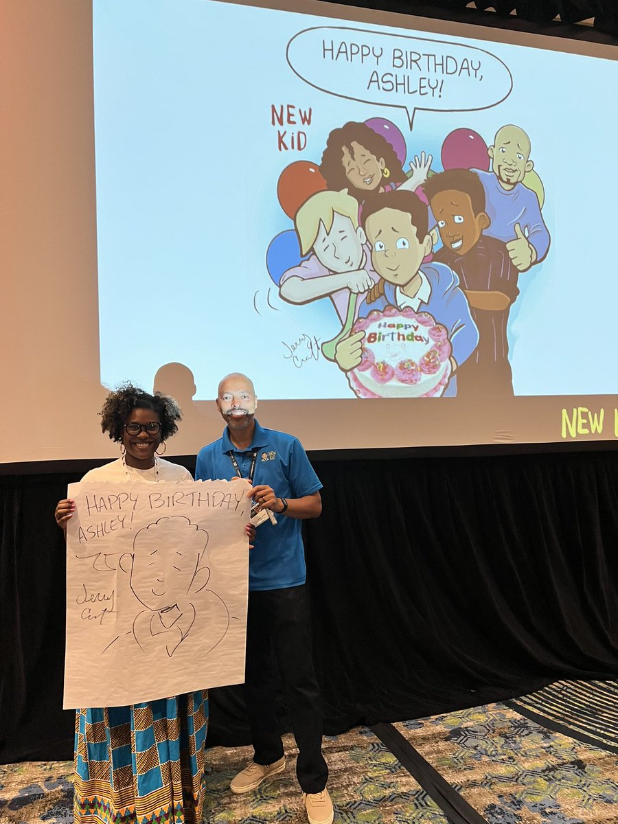 AmericanMama_17's tweet photo. Such a special moment for our girl @mrskellyisLIT ๐ฅณ๐๐ผ Happy Birthday!! Thank you @JerryCraft for celebrating one of the most deserving people! #LitChicks @TCTELA @CyFairISD @Watkins_CFISD https://t.co/ecY7vd3ul7