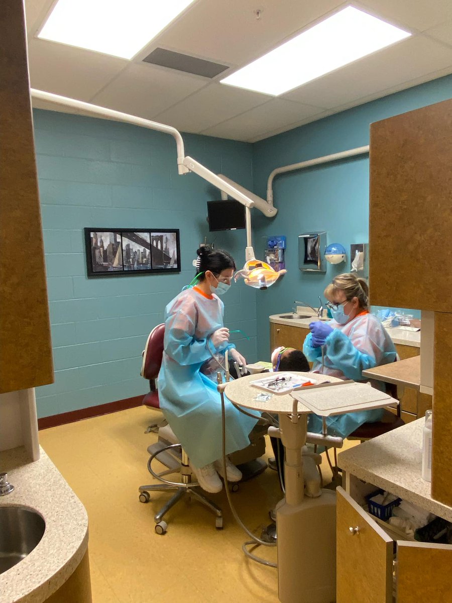 OhioDentalAssoc's tweet photo. Dental care being provided at @ChoffinCTC for Give Kids A Smile. 🦷🪥✨ #GKAS https://t.co/bZsTBe1UjL